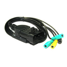 pour FIAT 3pin 4kts connecteur OBD2 16pin câble OBD